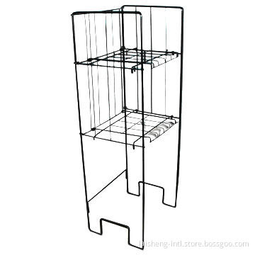 Newspaper/Magazine Display Rack with Black Powder Coating